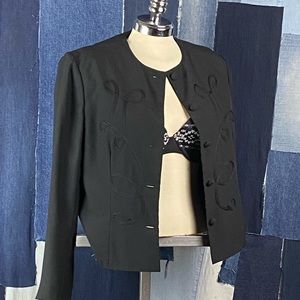 Rouie Cropped Blazer w/Design Detail